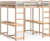 vidaXL Podkrovní postel s psacím stolem a žebříkem 160x200 Náhled obrázku produktu 1