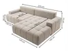 GrainGold Ecksofa L-Form Rechts Tulio - Ecksofa mit Produktbild-Vorschau 12