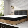 Boxspringbett STOCKHOLM Eiche Holz mit Bettkasten 180 x 200 Produktbild-Vorschau 2