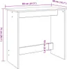 vidaXL Psací stůl černý 80x40x75 cm odvozený výrobek ze Náhled obrázku produktu 8