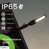 A street lamp is shown in the rain, with text and icons highlighting its features. Náhľad obrázku produktu