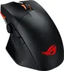 A black gaming mouse with red accents and a red ROG logo is shown against a white background. Produktbild-Vorschau