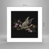 Poster - Poster ohne Rahmen - Asiatisch Vogel Blumen - Produktbild-Vorschau 4