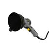 A gray and yellow electric polisher with a black polishing pad, shown against a white background. Produktbild-Vorschau