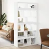 vidaXL Rozdělovač místností bílý 100x33x187,5 cm materiál Náhled obrázku produktu 2