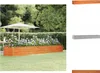 vidaXL Hochbeet Rostig 400x80x45 cm Cortenstahl -  Produktbild-Vorschau 2