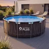 Piscina in acciaio Super Black Wood AVENLI 366 x 100 cm Anteprima dell’immagine prodotto 6