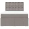 Möbel2024 Boxspringbett mit Matratze Taupe 140x190 cm Stoff Produktbild-Vorschau 7