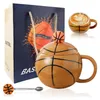 Basketball Tasse, 400ml Basketball Keramik Becher, Produktbild-Vorschau 1