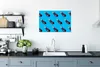MuchoWow® Poster Gemüse - Aubergine - Muster - Blau 90x60 Produktbild-Vorschau 3