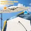 Parasol Izrielar 3,5 m crème – Parasol extra large pour Voir les images du produit 8