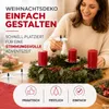 4X Kerzenhalter Silber Kerzenteller Adventskranzstecker Produktbild-Vorschau 5