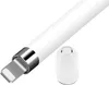 A white stylus pen with a silver connector and a white cap are shown against a white background. Produktbild-Vorschau