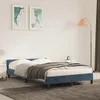 vidaXL Bettgestell ohne Matratze Dunkelblau 120x200 cm Samt Produktbild-Vorschau 2