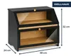 WELLHAUS, úložný box na chlieb z bambusu, dvojposchodový, Náhľad obrázku produktu 2