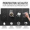 HAMZAM Kunstleder Schreibtischunterlage schwarz 90x40cm - Produktbild-Vorschau 3