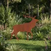Gartendekoration Hirsch Aus Cortenstahl, Patiniert, Figur Produktbild-Vorschau 4