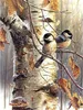 Diamond Painting, Zwei Vogel Frucht Blume 5D DIY Diamant Produktbild-Vorschau 1