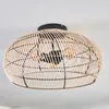 Chadid moderne Deckenlampe aus Metall/Bambus in Produktbild-Vorschau 8