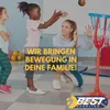 Mini Bouncing Basketball - Orange/Grün, Farbe:orange/blau, Produktbild-Vorschau 2