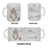 Glas Tasse mit unzufriedenem, traurigem Hasen und witzigen Produktbild-Vorschau 4