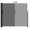 vidaXL Tenda laterale estensibile antracite 180x600 cm Anteprima dell’immagine prodotto 5