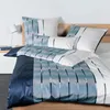 Janine Bettwäsche blau 1x 155x220 cm + 1x 80x80 cm Produktbild-Vorschau 3