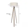Opviq, AYD-3685, Stehlampe, STOFFKÖRPER, Creme, 200 x 21 x Produktbild-Vorschau 3