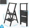 LARS360 Metall Leiter 2 Stufen mit Handlauf Klappleiter Produktbild-Vorschau 7
