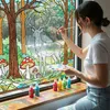 Súprava farieb na sklo Phoenix Glass Paint - 18 farieb à 30 Náhľad obrázku produktu 8