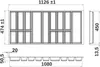 ORGA-BOX VII Design Besteckeinsatz schwarz 1126 x 474 mm Produktbild-Vorschau 4