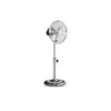 A silver stand fan is shown against a white background. Produktbild-Vorschau