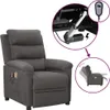 masážne kreslo vidaXL Electric Dark Grey Fabric Náhľad obrázku produktu 8