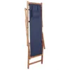A folded blue deck chair made of wood. Anteprima dell’immagine prodotto