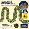 CASARIA® Guirlande de Noël lumineuse avec déco 5m 80 LED Voir les images du produit 2