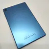 The back of a blue tablet is shown on a white background. Produktbild-Vorschau