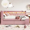 Flieks Schlafsofa 90x200cm mit USB, Tagesbett Jugendbett Produktbild-Vorschau 4