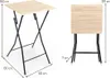 Milton & Oldbrook Stehtisch Klappbar 60 x 60 cm Murcia Holz Produktbild-Vorschau 6