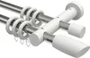 Interdeco Gardinenstange / Vorhangstange Edelstahl-Optik / Produktbild-Vorschau 1