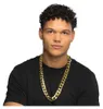 Catena a maglie pappone oro 80s rapper hip hop Anteprima dell’immagine prodotto 4