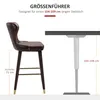 HOMdotCOM HOMdotCOM Tabouret de bistrot,Polyuréthanemarron Voir les images du produit 11