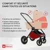 BabyLux® Poussette 3en1 Set Rosso, Beige, Pliable Léger Set Voir les images du produit 6