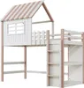 MODFU Etagenbett Hochbett mit Ablagefach und Leiter, Produktbild-Vorschau 10