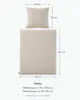 Musselin Bettwäsche - 80x80 135x200 cm - 100% Baumwolle - Produktbild-Vorschau 7