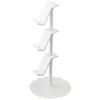 A white three-tiered stand for holding items like headphones or controllers, shown against a white background. Produktbild-Vorschau