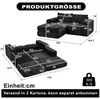 Modulares Cord-Schlafsofa 2-in-1, Corduroy Sofa mit Hocker Produktbild-Vorschau 7