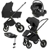 BabyLux® Kinderwagen 4in1 Set ROSSO, Schwarz, Faltbar Produktbild-Vorschau 1