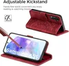 EASDNB Samsung Galaxy A55 5G Lederhülle Rot Flip Wallet Produktbild-Vorschau 3