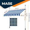 KESSER® Klemmmarkise mit Handkurbel Balkon, Balkonmarkise Produktbild-Vorschau 5