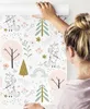 10m VLIES TAPETE Roll Dětský pokoj Einhürner Forest Flowers Náhled obrázku produktu 4